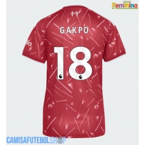 Camisa de time de futebol Liverpool Cody Gakpo #18 Replicas 1º Equipamento Feminina 2026-27 Manga Curta